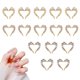 thumbnail image 1 of 30PCS Nail Love Alloy Drill Nail Art Jewelry en 3 estilos, perla diamante izquierda y derecha empalme Love Nail Art Decoración, 1 of 6