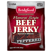 Bridgford Natural Style Beef Jerky Peppered