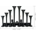 thumbnail image 3 of Vixen Horns OCTOPOD Train Horn for Truck/Car. 8 Air Horn Black Trumpets. Super Loud dB. Fits 12v Vehicles like Semi/Pickup/Jeep/RV/SUV VXH8124XLB, 3 of 10