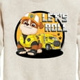 thumbnail image 3 of Paw Patrol - Let's Roll Rubble - Toddler And Youth Crewneck Fleece Sweatshirt, 3 of 6