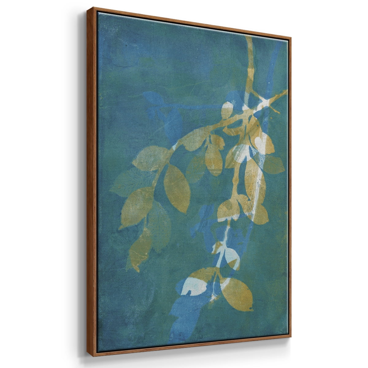 Branching Out XX Framed Premium Gallery Wrapped Canvas - Ready to Hang - 25 x 37 - Walnut Floating Frame