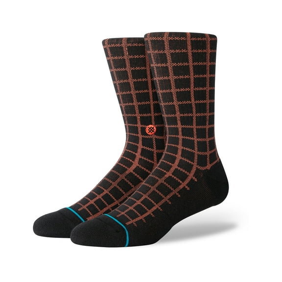Stance Flynn Crew Socks Black in size US 9 - 13