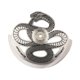 thumbnail image 4 of Peso oscilante de rotor de martillo automático para relojes mecánicos con diseño de serpiente Plateado, 4 of 9