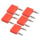 thumbnail image 5 of Delaman, 5 uds., conector Banana doble, conector Banana de doble fila, cobre niquelado, enchufe Banana Dual de 2 vías(rojo), 5 of 8