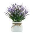 thumbnail image 1 of Cateissary Plantas en maceta falsas, de bonsái de plástico de lavanda de escritorio Artificial para interior, hogar, cocina, oficina, Decoración Púrpura, 1 of 6