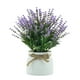 thumbnail image 1 of Injueey Plantas en maceta falsas, de bonsái de plástico de lavanda de escritorio Artificial para interior, hogar, cocina, oficina, Decoración Púrpura, 1 of 6