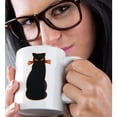 thumbnail image 2 of 3dRose, Halloween Black Cat With Orange Artwork, 11oz Magic Transforming Mug, 2 of 8