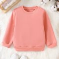thumbnail image 2 of Gerichy Kids Cotton Sweatshirt Solid Color Basic Thin Long Sleeve Crewneck Pullover for Toddler Boys Girls 2T-10T, 2 of 7