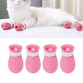 thumbnail image 3 of Destyer Housse de Protection Ajustable Anti-Rayures pour Griffe de Chat 4 Pcs Rouge Rose 140X80mm 1Set, 3 of 5