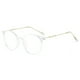 thumbnail image 5 of Gafas ovaladas de estilo coreano, montura retro ligera, gafas con luz azul, gafas lisas, 5 of 6