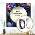 thumbnail image 3 of Designart "Vibrant Future Damask Hub" floral Square Mirror Wall Decor Cottage - Large Pink Square Bathroom Mirror - Square Printed Wall Mirror Art, 3 of 5