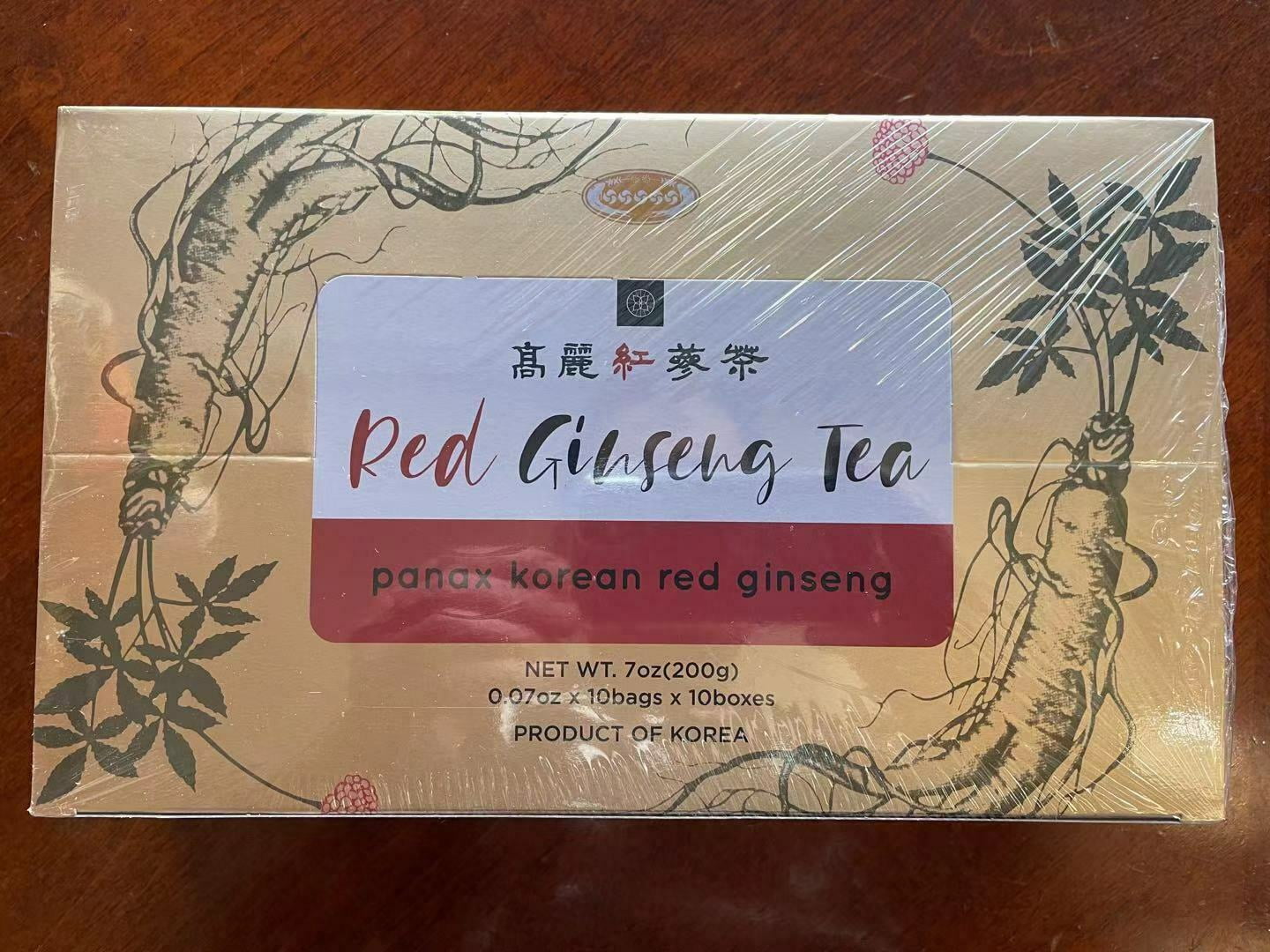 Buy Korean Ginseng Instant Tea, 100 Sachet Natural Red Panax Ginseng