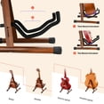 thumbnail image 3 of Soporte de guitarra eléctrico acústico de madera Donner DS-3 con marco en A, 3 of 7