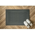 thumbnail image 5 of Premium Cotton Banded Dark Grey Bath Mats Pack of 2, 22x34 inches [Not a Bathroom Rug] - Infinitee Xclusives, 5 of 14