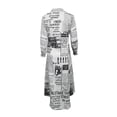 thumbnail image 5 of Kcodviy Robe Longue à Col en V pour Femme, Robe Formelle d'Automne, Laçage, Body, Robes d'Été pour Femme, Travail Décontracté, Hanches, Coupe Ajustée, Portefeuille, Imprimé, Robes d'Été, Robe pour Femme, 5 of 5