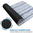 thumbnail image 6 of Long Mouse Pads for Desk,Blue Striped Geometric Pattern Desk Mats on Top Of Desks, Desk Mouse Pad Extra Large with 3mm Non-Slip Base and Stitched Edge for Gaming,Office,Work,Home 31.5"x15.7", 6 of 6