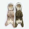 thumbnail image 3 of New Thickness Hooded Driver Style Pet Dogs Four Legs Cotton Winter Coat Dog Jumpsuit Warm Small Puppy Dogs Clothing ShopWise Round, 3 of 8