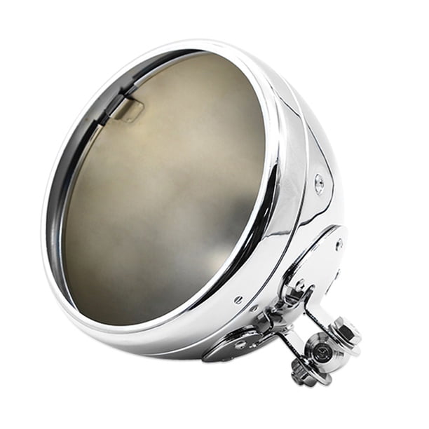 Cubierta de faro retro para motocicleta de 7.4 "para FLST FXST Sunnimix Cubierta de faros de la motocicleta