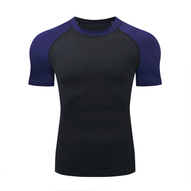 Ceisia Men's Compression Raglan Sleeve T-Shirt High Elastic Quick Dry Athletic Crew Neck Top Gift