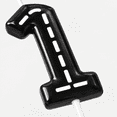 Number Three Racing Theme Racing Cars Themed Birthday Candles for Cake, Black and White Stripes ...