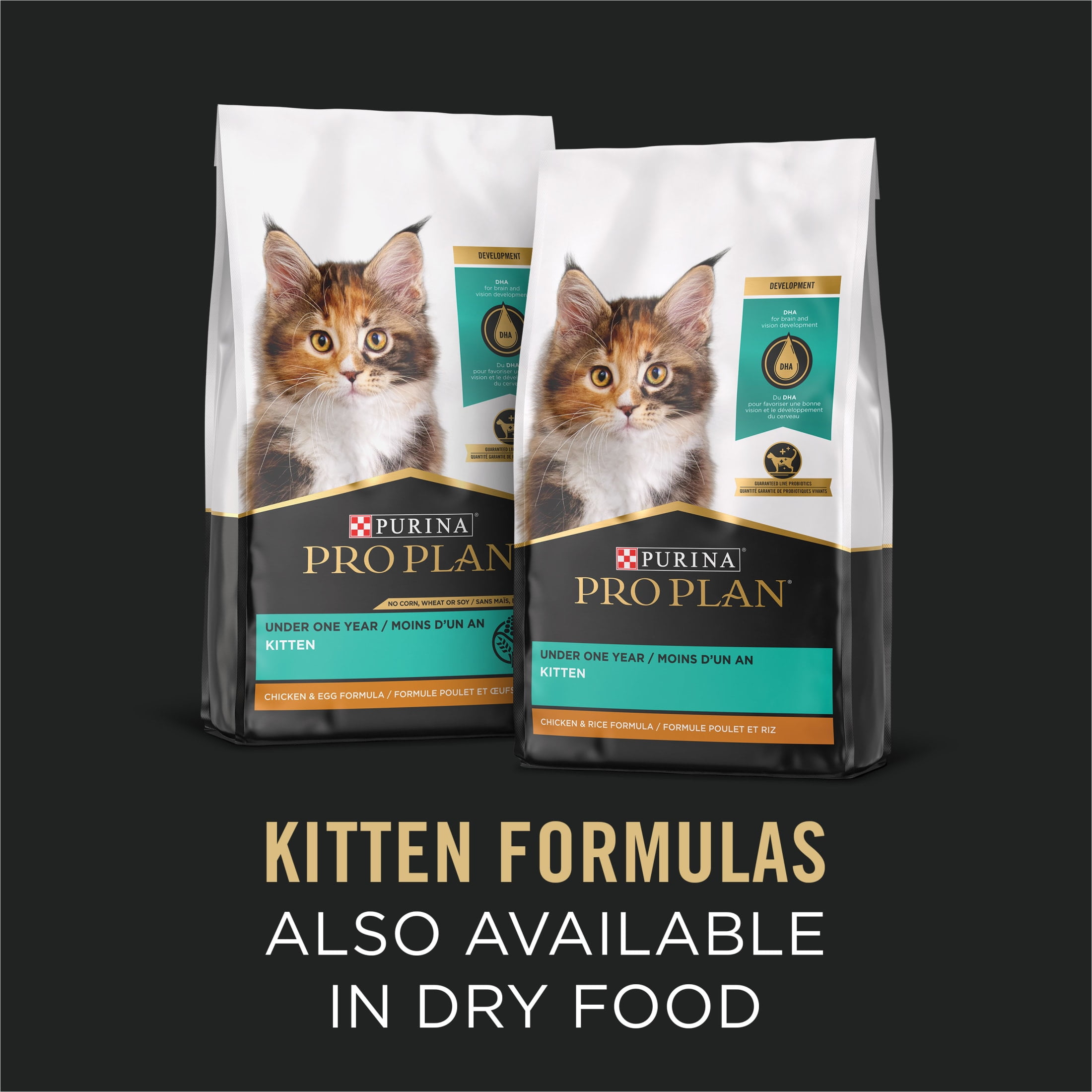 Purina Pro Plan Grain Free Chicken and Liver and Ocean Whitefish and Salmon Wet Kitten Food 24 ct Variety Pack
