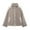 Gray, variant on Ruimatai Women's Spring Summer Casual Loose Fit Fleece Lapel Pocket Zipper Jacket Outerwear Polyester