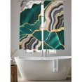 thumbnail image 5 of Green Marble Sheer Curtains 72 Inch Length 2 Panels Set, Grey Gold Texture Vintage Farmhouse Art Voile Window Treatment Rod Pocket Curtains Sheers Drapes for Bedroom/Living Room/Kitchen 52"x72"x2, 5 of 7