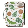 thumbnail image 2 of Haosy Accordion File Organizer Zipper Binder 500 Sheet 6-Tab Expanding File Folder Multi-Pocket 1.2 Inch 3 Ring Coconut Tropical Palm Leaves, 2 of 7