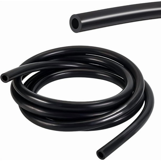 Manguera de vacío de silicona de 3 m (9,8 pies), diámetro interior de 10 mm (3/8 de pulgada), color negro. Manguera de vacío de alto rendimiento para automóviles. Kit de manguera de vacío.