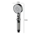 thumbnail image 3 of Tuvgenk Shower Head with Filters Rv High Pressure Handheld Shower Head Dark Gray Detachable Replacement 5 Spray Modes Plastic with Hose, 3 of 5
