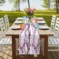 thumbnail image 4 of Table Runners 70 Inches Long Dress Scarves, Purple Weeping Eucalyptus Farmhouse Coffee/Dining/Kitchen Table Decor, Holiday Table Runner, Spring Summer Farmhouse Leaves 13x70 Inch, 4 of 9