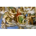 thumbnail image 2 of Michelangelo 24x16 White Modern Wood Framed Museum Art Print Titled - Detail From The Last Judgement 15, 2 of 4