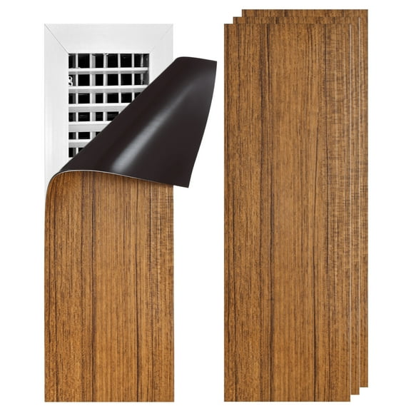 Uxcell Magnetic Vent Covers [3pcs] - Vent Covers For Home Floor Use For Wall, and Ceiling Registers & Home  &  RV & HVAC - [Woodon - 12 x 4 IN]
