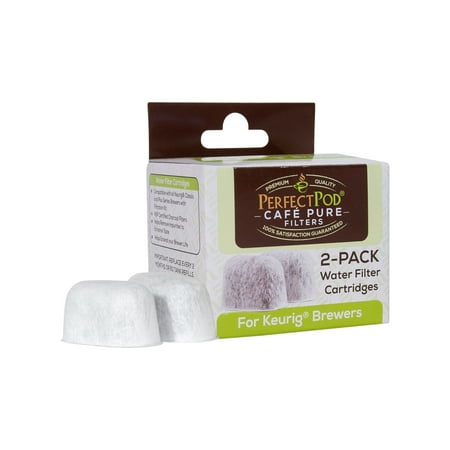 Café-Pure Charcoal Water Filter Replacement Cartridge, 2-Pack