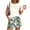 362#Mint Green, variant on 2 Piece Short Sets for Women Summer Vacation Outfits Cap Sleeve Tops and Floral Shorts Set Hawaiian Beach Clothes Green XL
