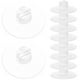 thumbnail image 3 of 12 clips de ventosa transparentes de silicona multiusos para cables. Sujetacables con ventosa., 3 of 7