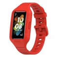 thumbnail image 1 of Silicone Watchband For Huawei Band 8 Sport Smart Watch Replacement Bracelet for huawei band 7 band 6 huawei band8 Correa Strap 08 red For Huawei Band 8, 1 of 6