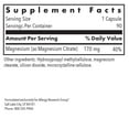 thumbnail image 2 of Allergy Research Group Magnesium Citrate Dietary Supplement - Bone & Stress Support, Well-Absorbed, Hypoallergenic, Vegetarian Capsules - 90 Count, 2 of 8