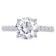 thumbnail image 2 of 2 1/3 Carat Round Cut Lab Created Moissanite Diamond Solitaire Engagement Wedding Ring In 14K Yellow Gold Over Sterling Silver(G-H Color,2.30 Cttw)-5, 2 of 8