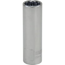 Klutch Deep Socket, SAE, 3/4in., 3/8in.-Drive, 12-Pt.
