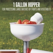 Weston Deluxe Electric Tomato Strainer, Great for Canning, Juicer Press Machine, White