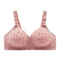 thumbnail image 2 of YWDJ Bras for Women Push up and Padded Sleep Bras Wirefree Comfy Bras Adjustable Straps Half Cup Wrap Lounge Bras Padded Comfortable Bras Comfortable Bras Pink M, 2 of 4