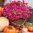 thumbnail image 1 of 12 Manojos de Flores Artificiales de Otoño, Decoración de Otoño Al Aire Libre a Prueba de Decoloración para Porche, Jardín, Patio, Sala de Estar, Recámara - Arreglo Floral Decorativo Multiusos, 1 of 10