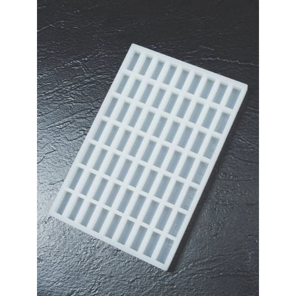 Silicone Mold for Ganache and Chocolate, Rectangle, 35mmx14.5mmx14.5mm high, 63 Cavities