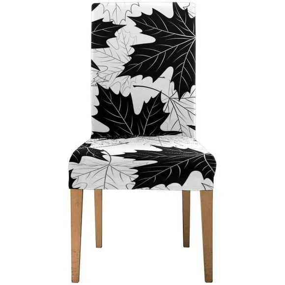 RYLABLUE Fall Leaf Autumn Foliage Stretch Chair Cover Protector Seat Slipcover for Dining Room Hotel Wedding Party Set of 1