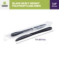 thumbnail image 4 of CIAO! 7.4" Black Knife Heavy Weight Polypropylene Individually Wrapped (Case of 1,000), 4 of 9