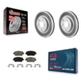 thumbnail image 1 of Transit Auto Front Coated Disc Brake Rotors and Ceramic Pads Kit for Car Toyota Camry with 275mm Diameter Rotor KGC-100215, 1 of 11