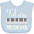thumbnail image 3 of Inktastic Future Musician Piano Music Boys or Girls Baby Bib, 3 of 4
