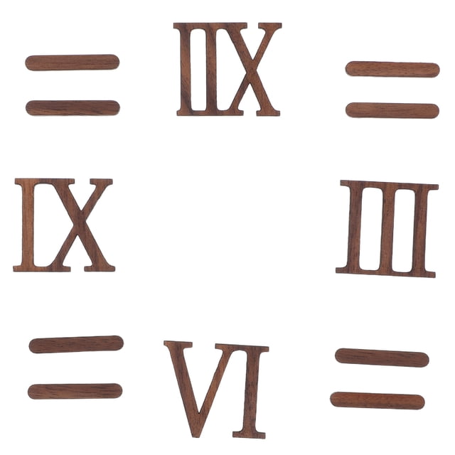 OULII 12pcs Unfinished Wood Cutouts Wooden Numbers Kit for DIY Assembly Homeowners Decor