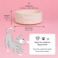 thumbnail image 5 of Mason Cash: Embossed Bone Dog Bowl - Cream - 8", 50.7oz - Durable Ceramic Food & Water Dish, Microwave & Dishwasher Safe, Pet Meal Feeding & Hydration, 5 of 7